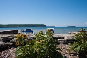 waterfront lodging in Door County