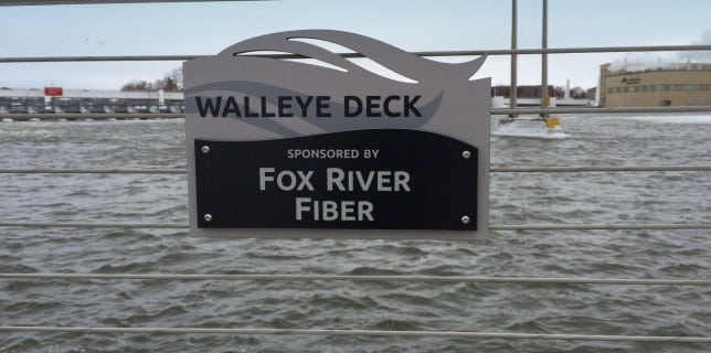 Fox River Fiber donation, De Pere Riverwalk