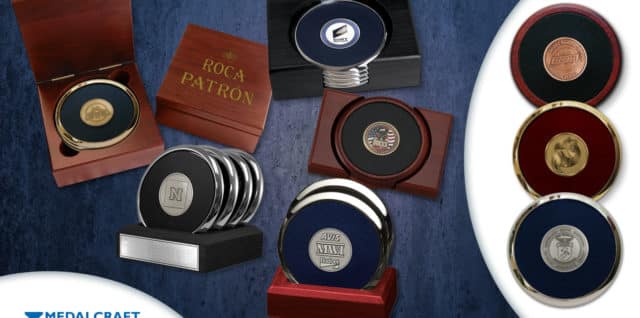 Medalcraft Mint custom medallion coasters