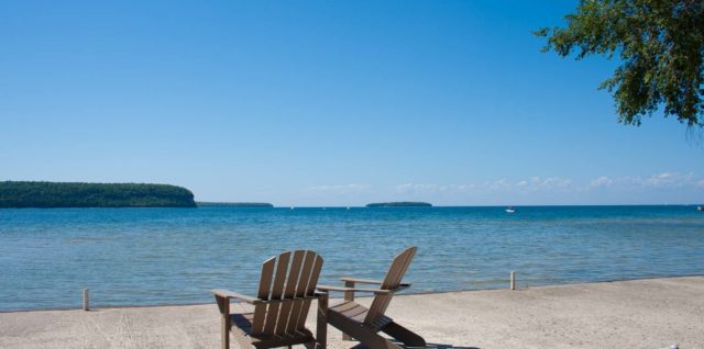 Ephraim Shores Resort waterfront lodging in Door County