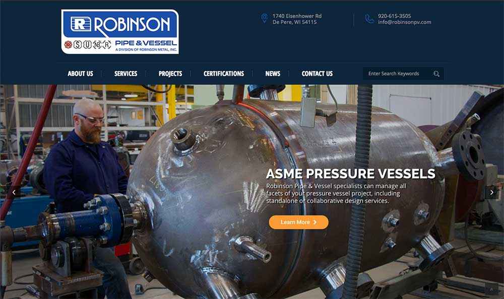 You are currently viewing Robinson Pipe & Vessel Launches a New Website