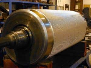 heated embossing rollers