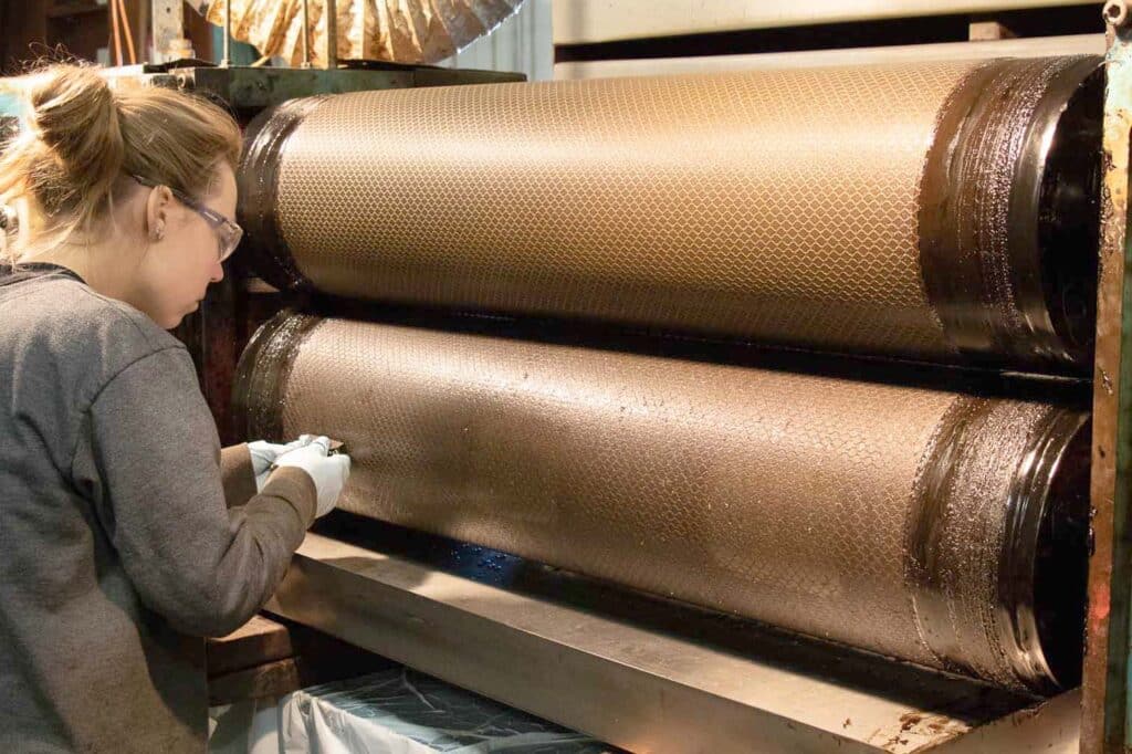 Embossing rolls produce premium functional patterns for film