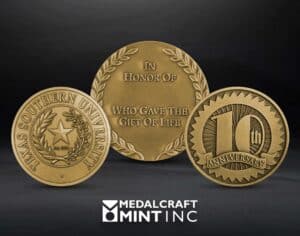 Medalcraft Mint brass coins