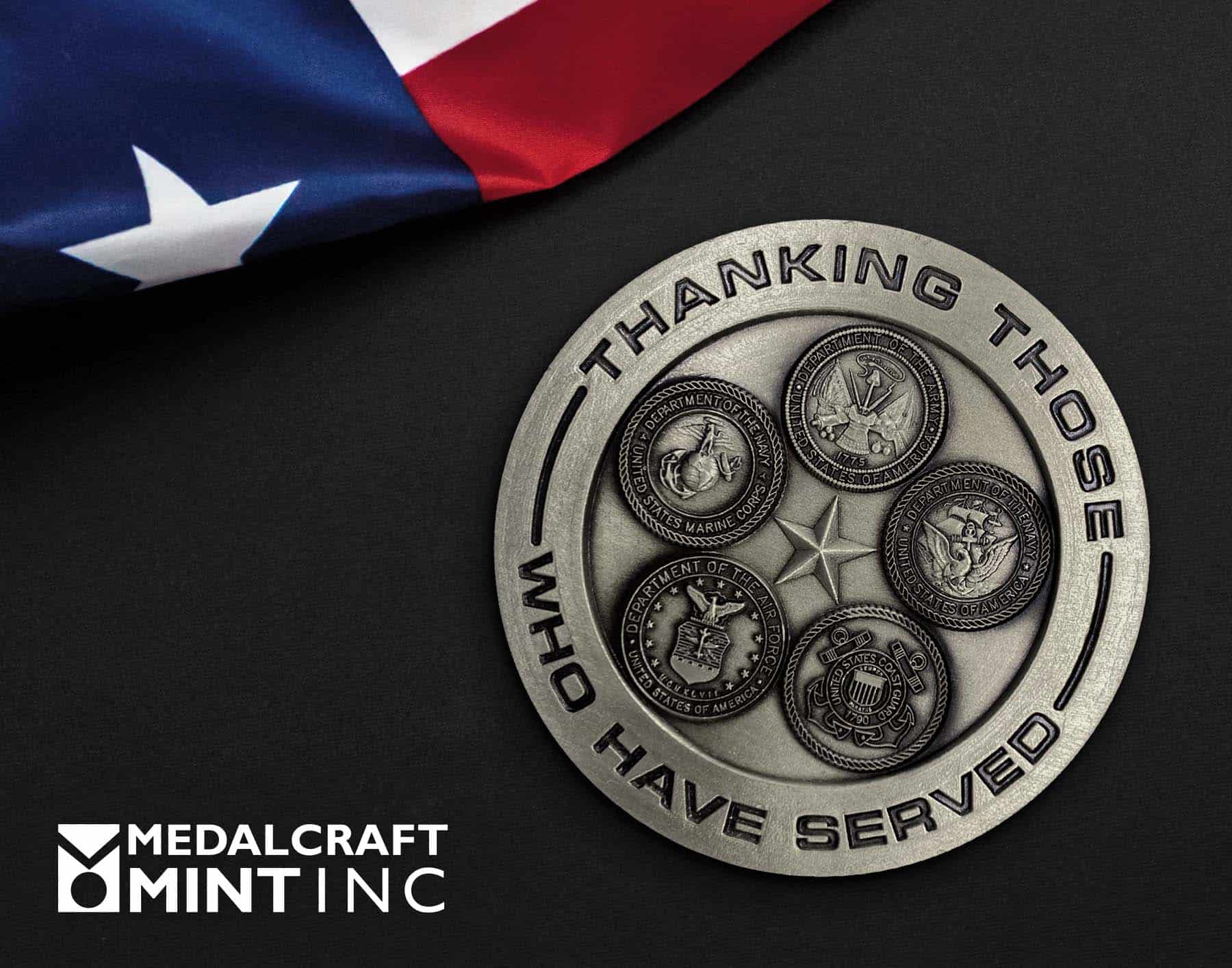 You are currently viewing Medalcraft Mint makes veterans challenge coins here in the USA