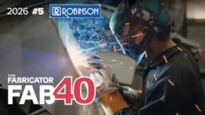 Read more about the article Robinson earns top-five Fab 40 ranking from “The Fabricator”